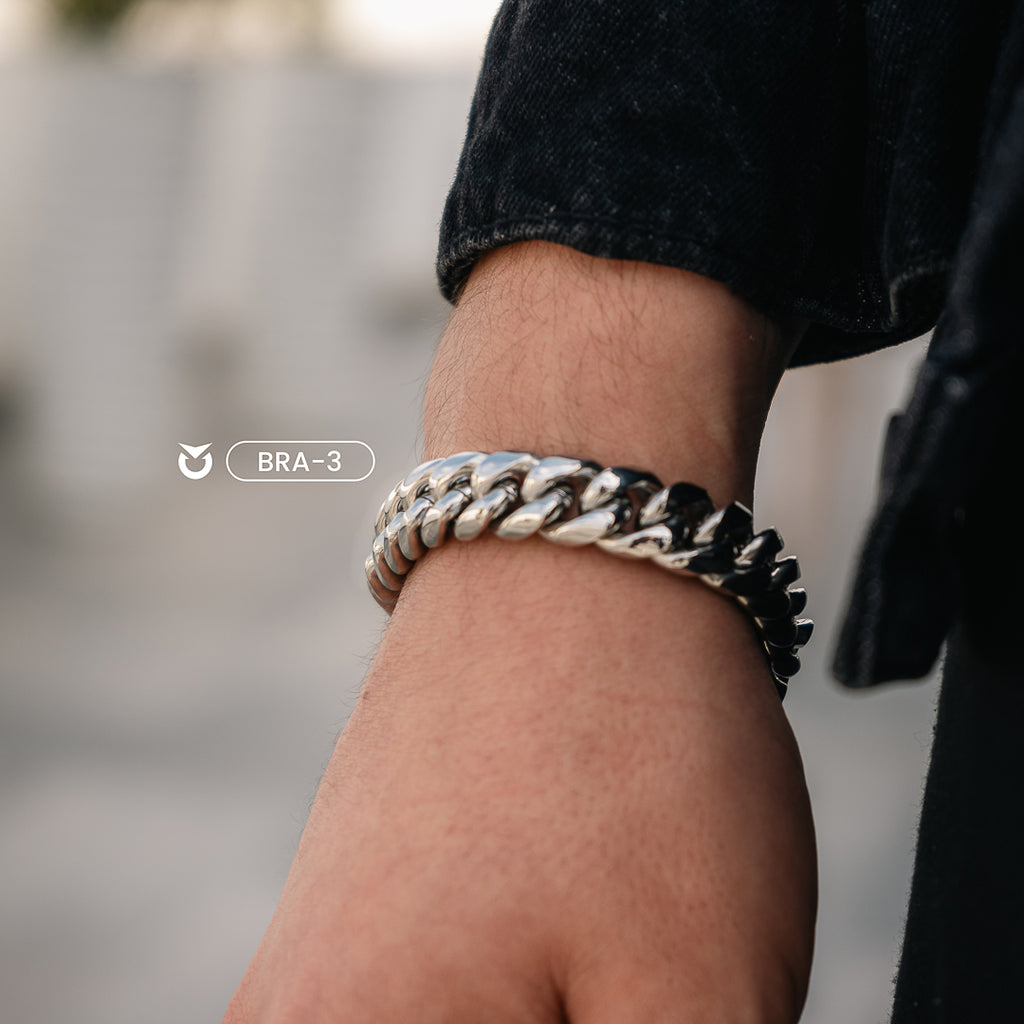 BRAZALETE GENTLEMAN PLATA | BRA-3