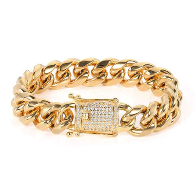 BRAZALETE  CUBAN LINK PLATA I ORO |  BRA-1 I BRA-2 PARA HOMBRE