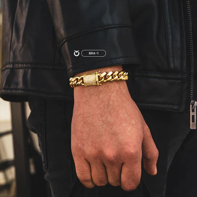 BRAZALETE  CUBAN LINK PLATA I ORO |  BRA-1 I BRA-2 PARA HOMBRE