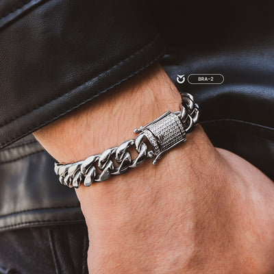 BRAZALETE  CUBAN LINK PLATA I ORO |  BRA-1 I BRA-2 PARA HOMBRE