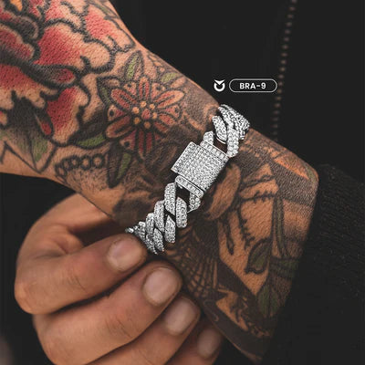 BRAZALETE CUBIC LION 
 PLATA BRA-9