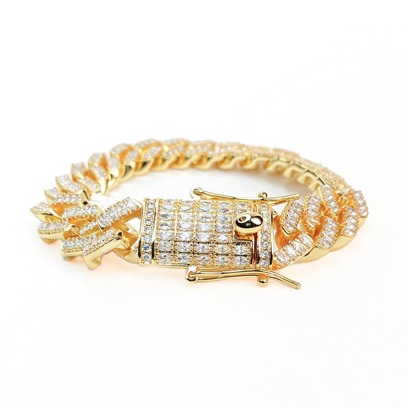 BRAZALETE CUBIC ZIRCONIA ORO - PLATA | BRA-6 I BRA-7