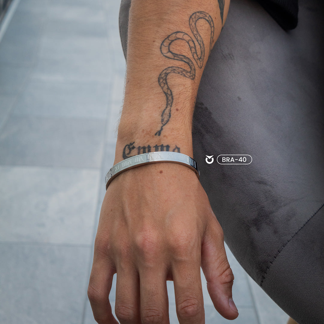 BRAZALETE DORADO - PLATEADO ROMANO | BRA-37 I BRA-40