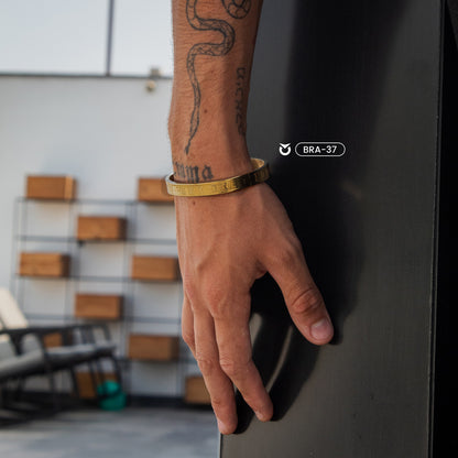 BRAZALETE DORADO  ROMANO | BRA-37