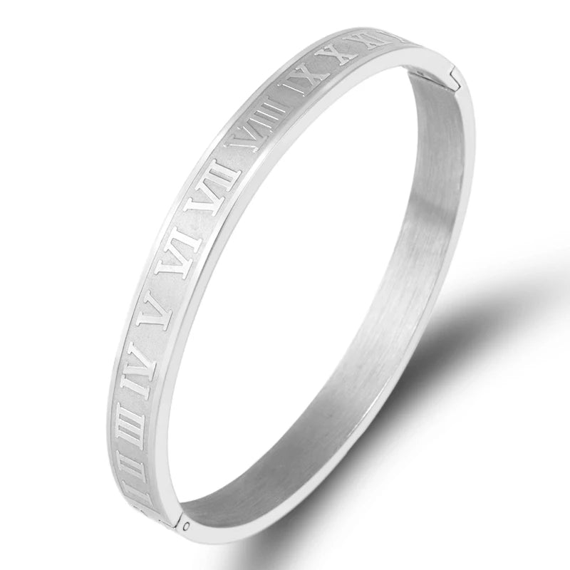 BRAZALETE  PLATEADO ROMANO | 
BRA-40