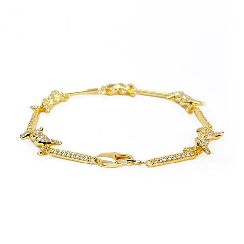 BRAZALETE RHINESTONE ORO | BRA-16