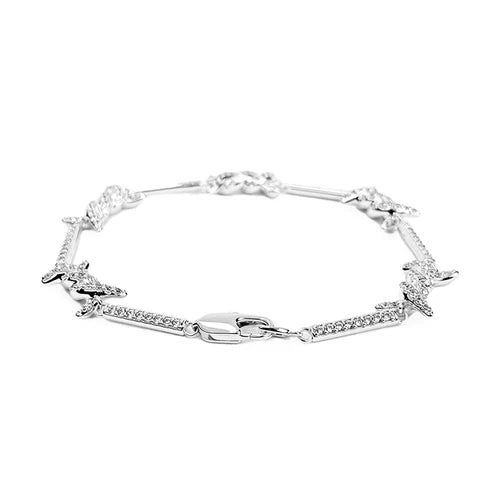 BRAZALETE RHINESTONE  PLATA | BRA-16 I BRA-17