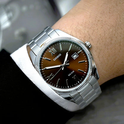 RELOJ_CASIO_ORIGINAL_ELEGANTE_PLATEADO_MTP-1302DD-5AV