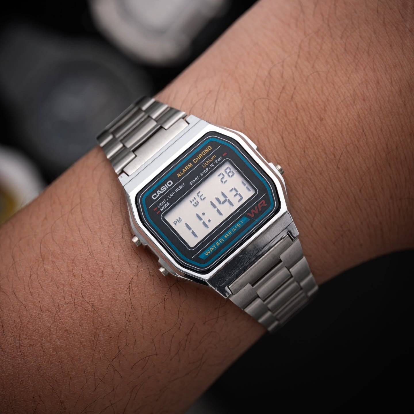 A158W | RELOJ CASIO VINTAGE ORIGINAL DE ACERO PLATEADO | CAS-218