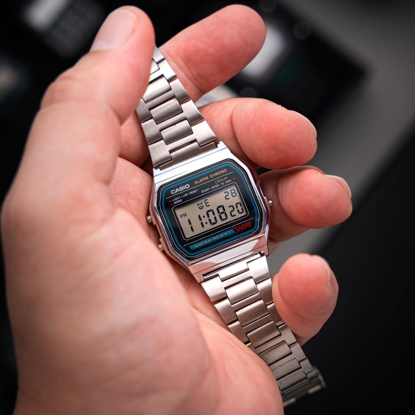 A158W | RELOJ CASIO VINTAGE ORIGINAL DE ACERO PLATEADO | CAS-218