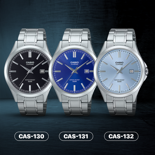 RELOJ CASIO ORIGINAL MTS-115D-1AVDF DE ACERO| CAS-130, CAS-131, CAS-132