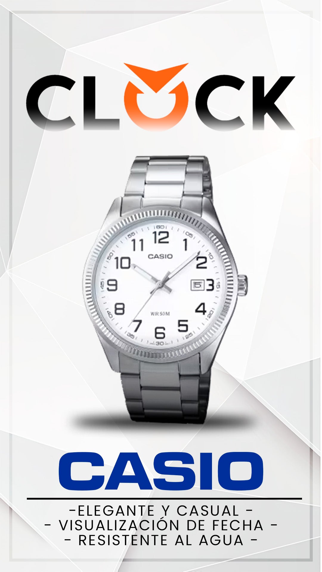 MTP-1302D | RELOJ CASIO ORIGINAL DE ACERO PLATEADO | CAS-142