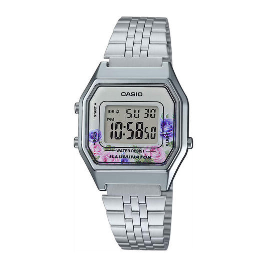 LA680WA-4CDF | RELOJ CASIO ORIGINAL PARA MUJER ACERO DIGITAL | CAS-153