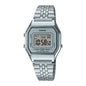 LA680W | RELOJ CASIO ORIGINAL PARA MUJER DE ACERO PLATEADO | CAS-153, CAS-154