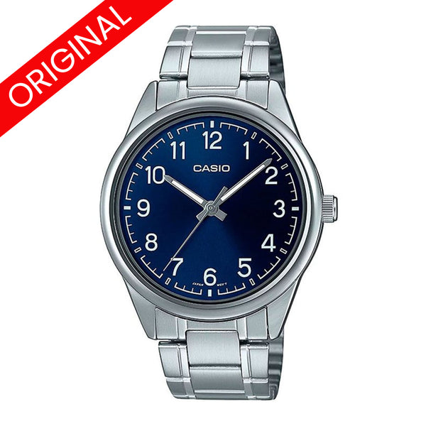 RELOJ CASIO HOMBRE STEEL MTP-V005D-2B4 - ELGANTE - CASUAL | CAS-15