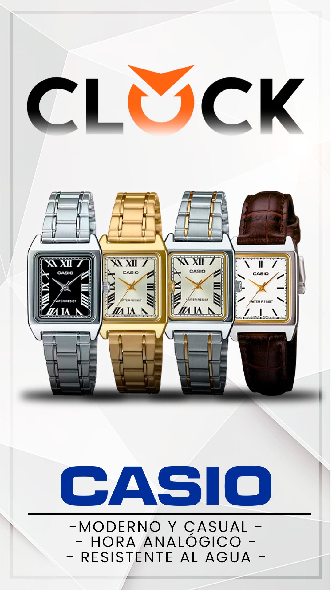LTP-V007D | RELOJES CASIO ORIGINAL DE ACERO DORADO/PLATEADO