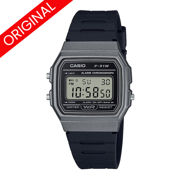 RELOJ CASIO F-91WM-1B - CASUAL - DEPORTIVO |  CAS-1 | CAS-6