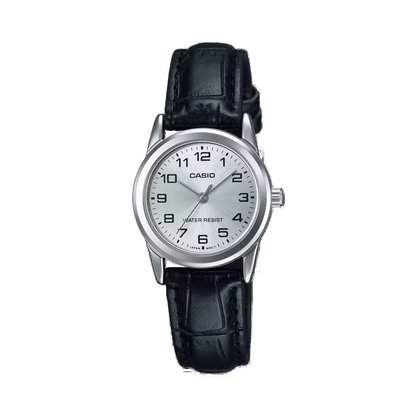 RELOJES CASIO ORIGINALES DE CUERO PARA PAREJA DE COLOR NEGRO | CAS-204, CAS-230
