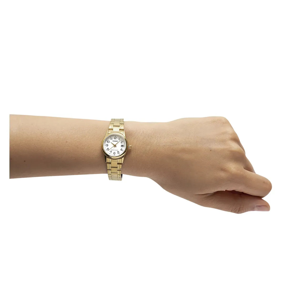RELOJES CASIO DE ACERO PARA PAREJA DE COLOR DORADO | CAS-20, CAS-206