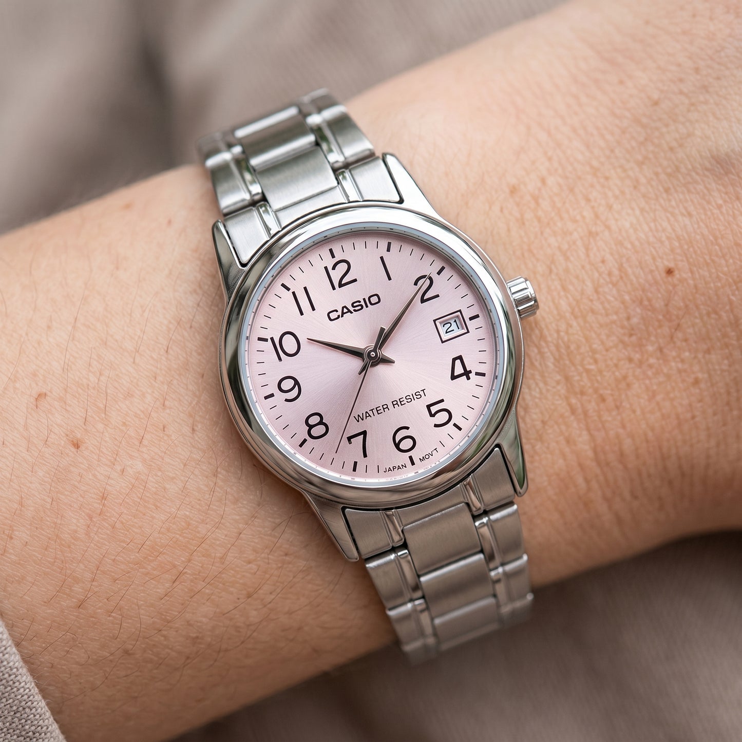 LTP-V002 | RELOJES CASIO ORIGINAL DE ACERO DORADO/PLATEADO