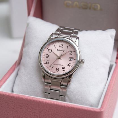 LTP-V002 | RELOJES CASIO ORIGINAL DE ACERO DORADO/PLATEADO
