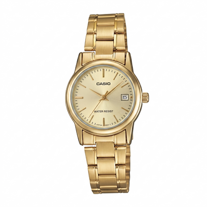 LTP-V002 | RELOJES CASIO ORIGINAL DE ACERO DORADO/PLATEADO