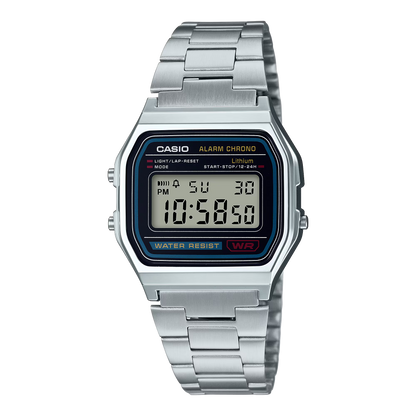 A158W | RELOJ CASIO VINTAGE ORIGINAL DE ACERO PLATEADO | CAS-218