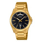 MTP-1370D | RELOJ CASIO ORIGINAL DE ACERO DORADO/PLATEADO