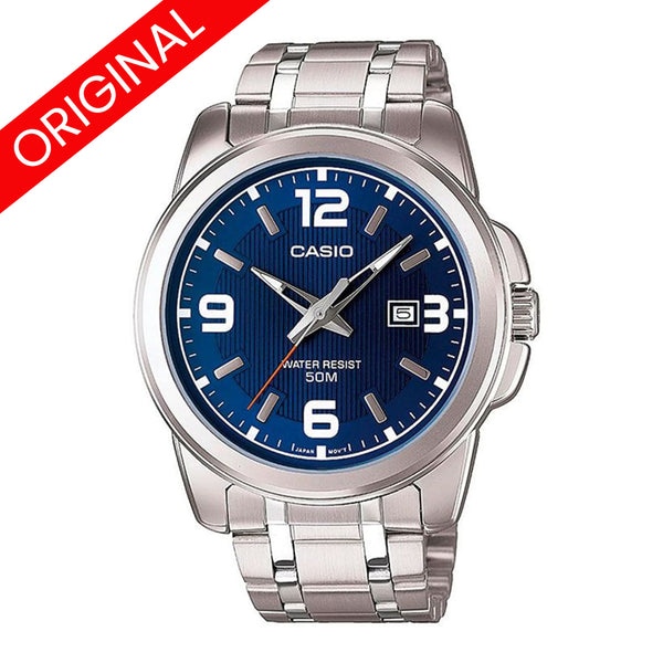 RELOJ CASIO STEEL AZUL MTP-1314D-2A | SKU: CAS-22