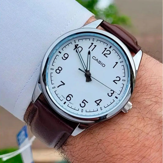 MTP-V005 | RELOJ CASIO ORIGINAL DE CUERO | SKU: CAS-231, CAS-233