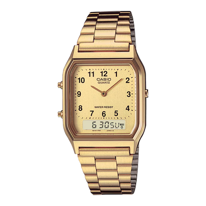CAS-24RELOJ CASIO AQ-230GA-9BMQ ORIGINAL DORADO | SKU: CAS-24