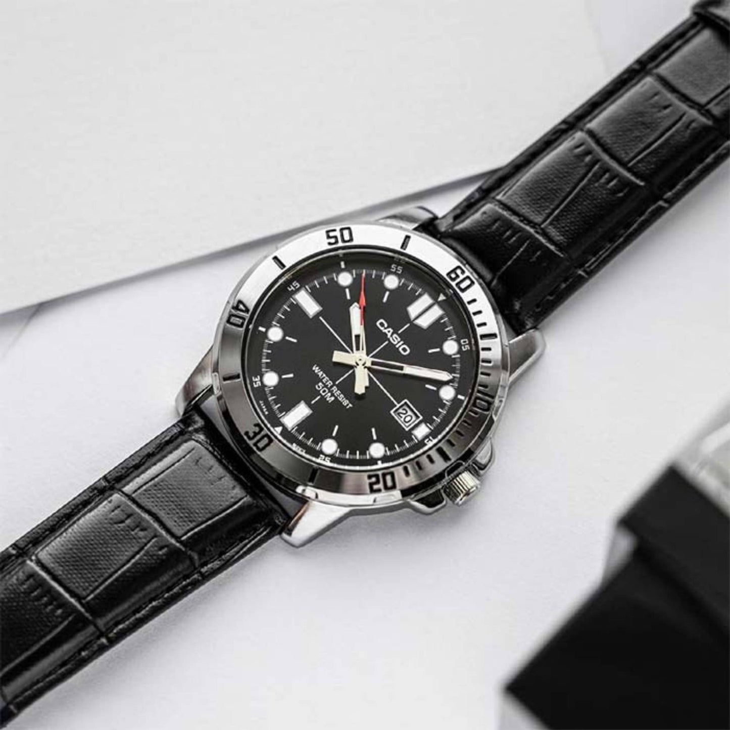 MTP-VD01D | RELOJ CASIO ORIGINAL DE ACERO / CUERO | CAS-265, CAS-269, CAS-270