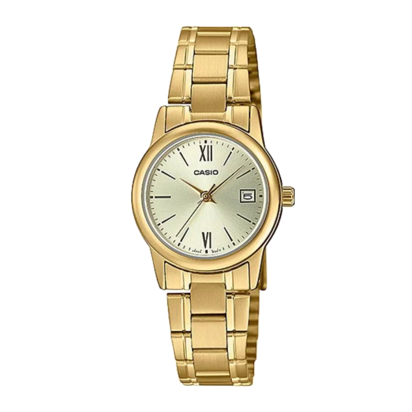 LTP-V002 | RELOJES CASIO ORIGINAL DE ACERO DORADO/PLATEADO