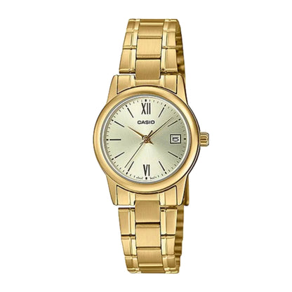 LTP-V002 | RELOJES CASIO ORIGINAL DE ACERO DORADO/PLATEADO
