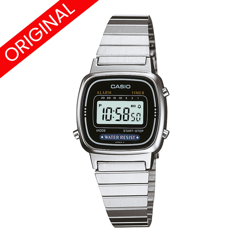 RELOJ CASIO ACERO MUJER LA670WD-1D | SKU: CAS-45