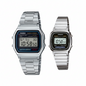 A158W / LA-670 | RELOJ CASIO DE ACERO PARA PAREJA | SKU: CAS-45/CAS-218