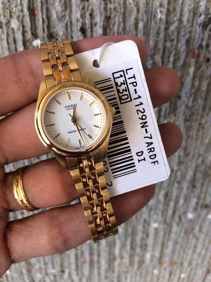 LTP-1129 | RELOJ CASIO ORIGINAL DE ACERO DORADO | SKU: CAS-46