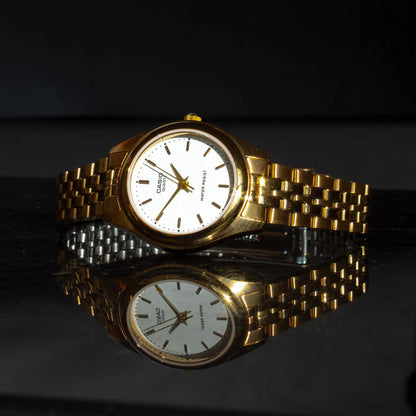 LTP-1129 | RELOJ CASIO ORIGINAL DE ACERO DORADO | SKU: CAS-46