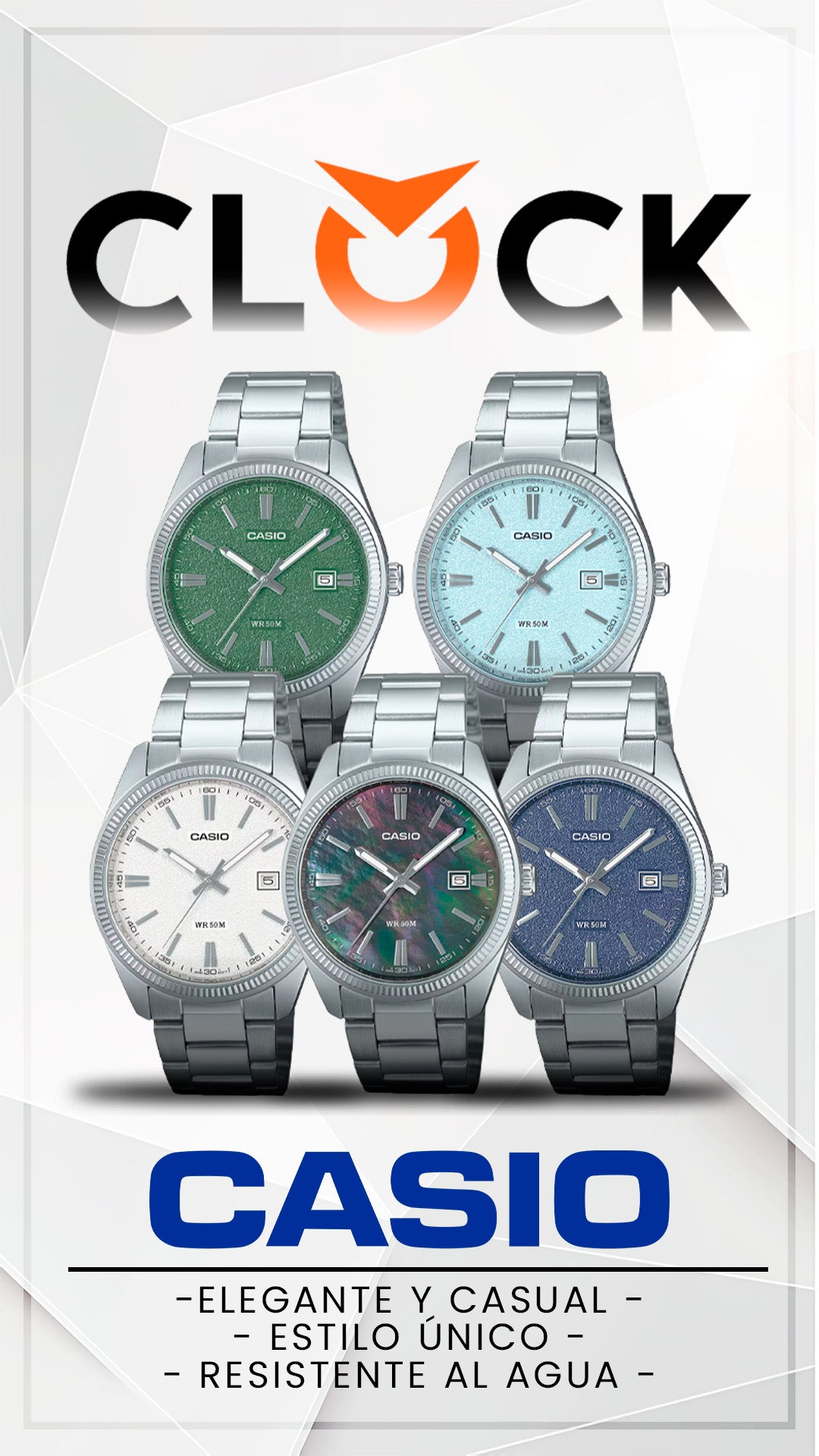 MTP-1302 | RELOJ CASIO ORIGINAL DE ACERO PLATEADO