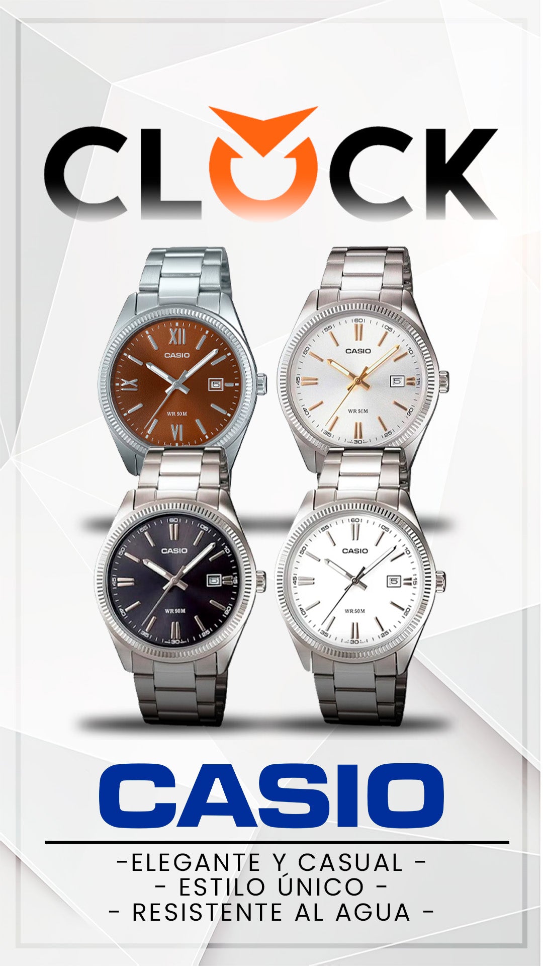 MTP-1302D | RELOJ CASIO ORIGINAL DE ACERO PLATEADO