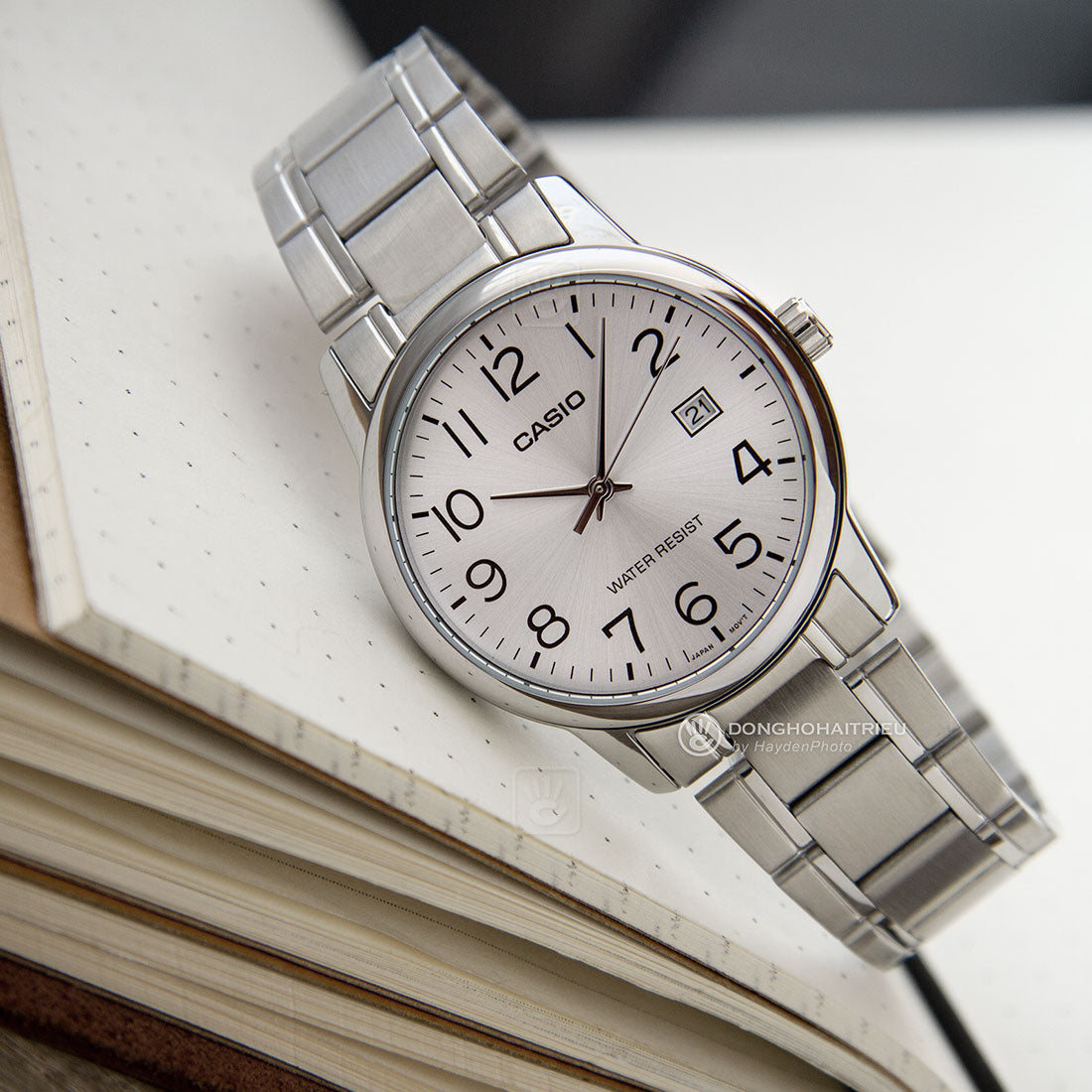MTP-V002 | RELOJ CASIO ORIGINAL DE ACERO PLATEADO | CAS-137