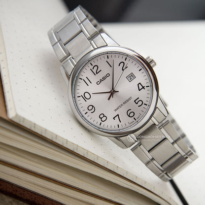 MTP-V002 | RELOJ CASIO ORIGINAL DE ACERO PLATEADO | CAS-137