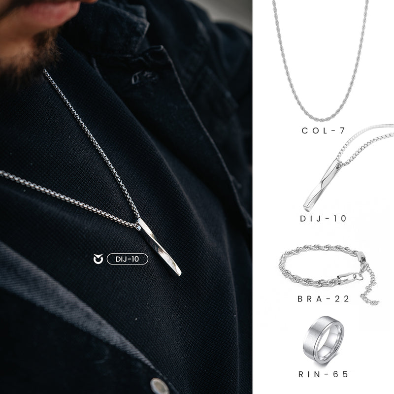 4 EN 1 - SILVER | 4 Accesorios que todo hombre💎