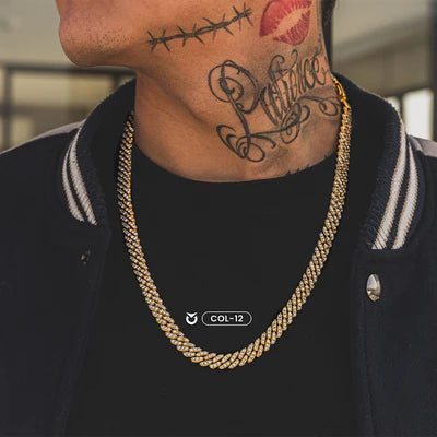 COLLAR CUBAN LINK PRONG DORADO - PLATEADO |COL-12 I COL-13 (3)