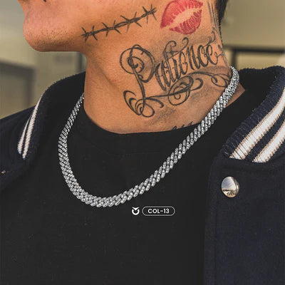 COLLAR CUBAN LINK PRONG DORADO - PLATEADO |COL-12 I COL-13 (5)