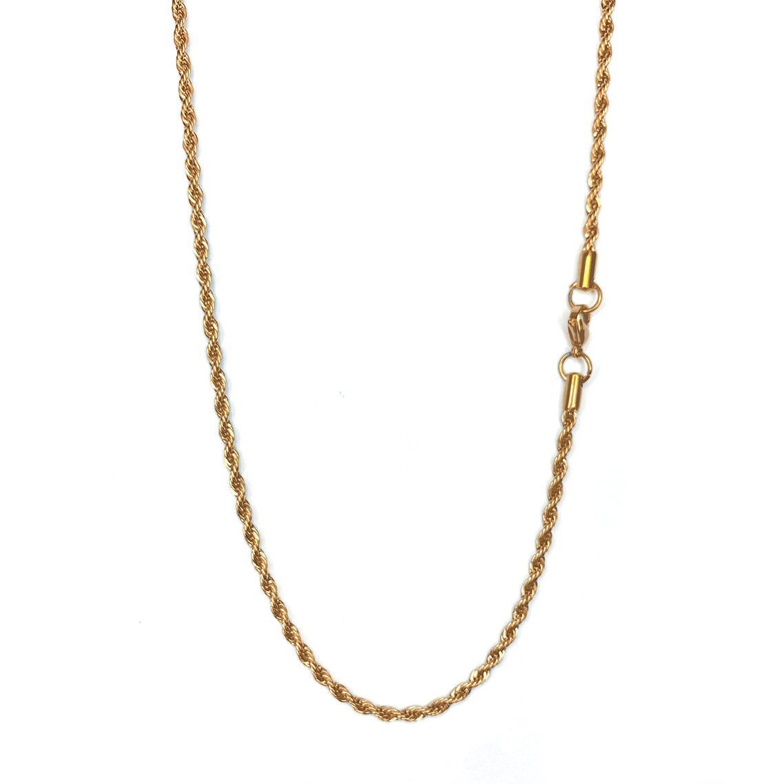 COLLAR FRANCO NEGRO | PLATA I DORADO LT | COL-5 | COL-6 I COL-7 PARA HOMBRE