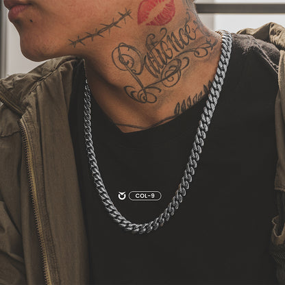 COLLAR URBAN CUBAN LINK PLATA - DORADO | COL-8 I COL-9 (5)