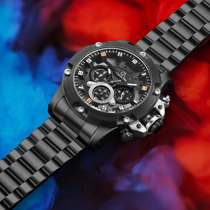 RELOJ CRISTIANO AILLEN 9838 ORIGINAL - PLATEADO NEGRO Y AZUL | CRI-17, CRI-18, CRI-19