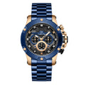 RELOJ CRISTIANO AILLEN 9838 ORIGINAL - PLATEADO NEGRO Y AZUL | CRI-17, CRI-18, CRI-19