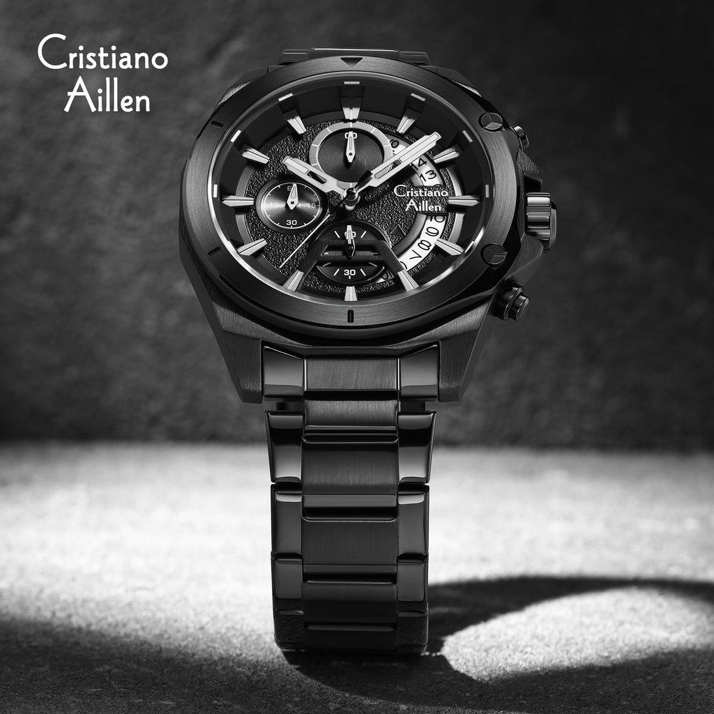 Reloj de Correa de Acero 
Movimiento de cuarzo
Cristiano Aillen 8896
Para hombre 